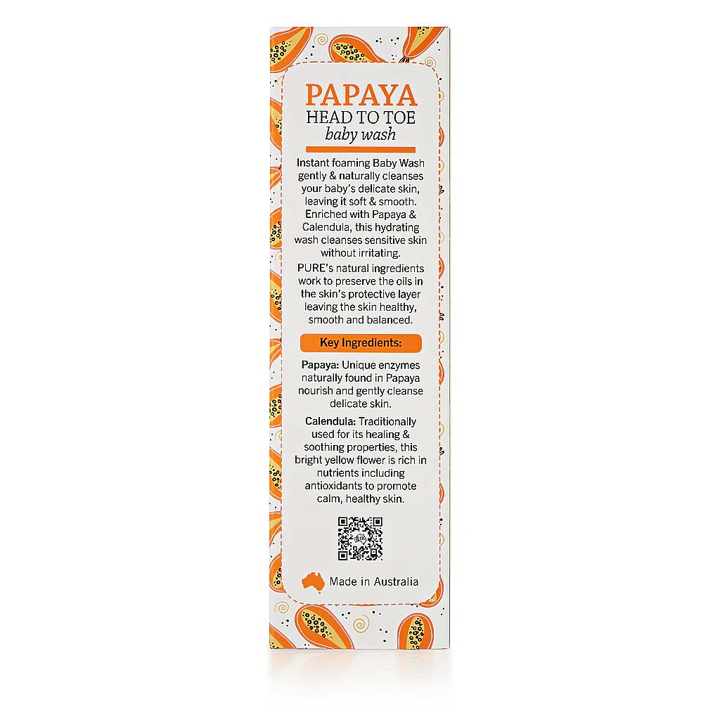 P’URE Papayacare Baby Papaya Head to Toe Wash 150ml