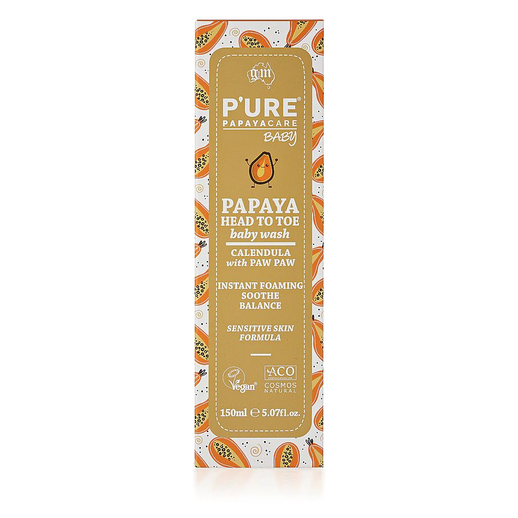 P’URE Papayacare Baby Papaya Head to Toe Wash 150ml