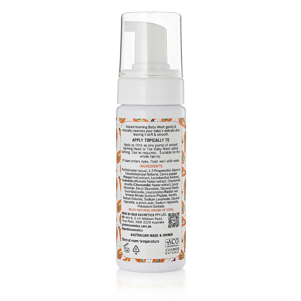 P’URE Papayacare Baby Papaya Head to Toe Wash 150ml
