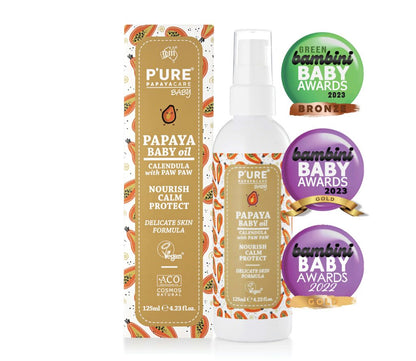 P’URE Papayacare Baby Papaya Baby Oil 125ml