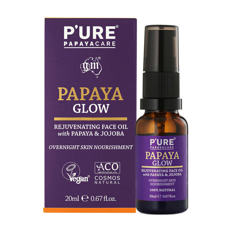 P’URE Papaya Glow Rejuvenating Face Oil 20ml