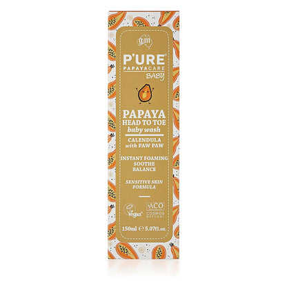P’URE Papayacare Baby Papaya Head to Toe Wash 150ml