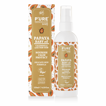 P’URE Papayacare Baby Papaya Baby Oil 125ml