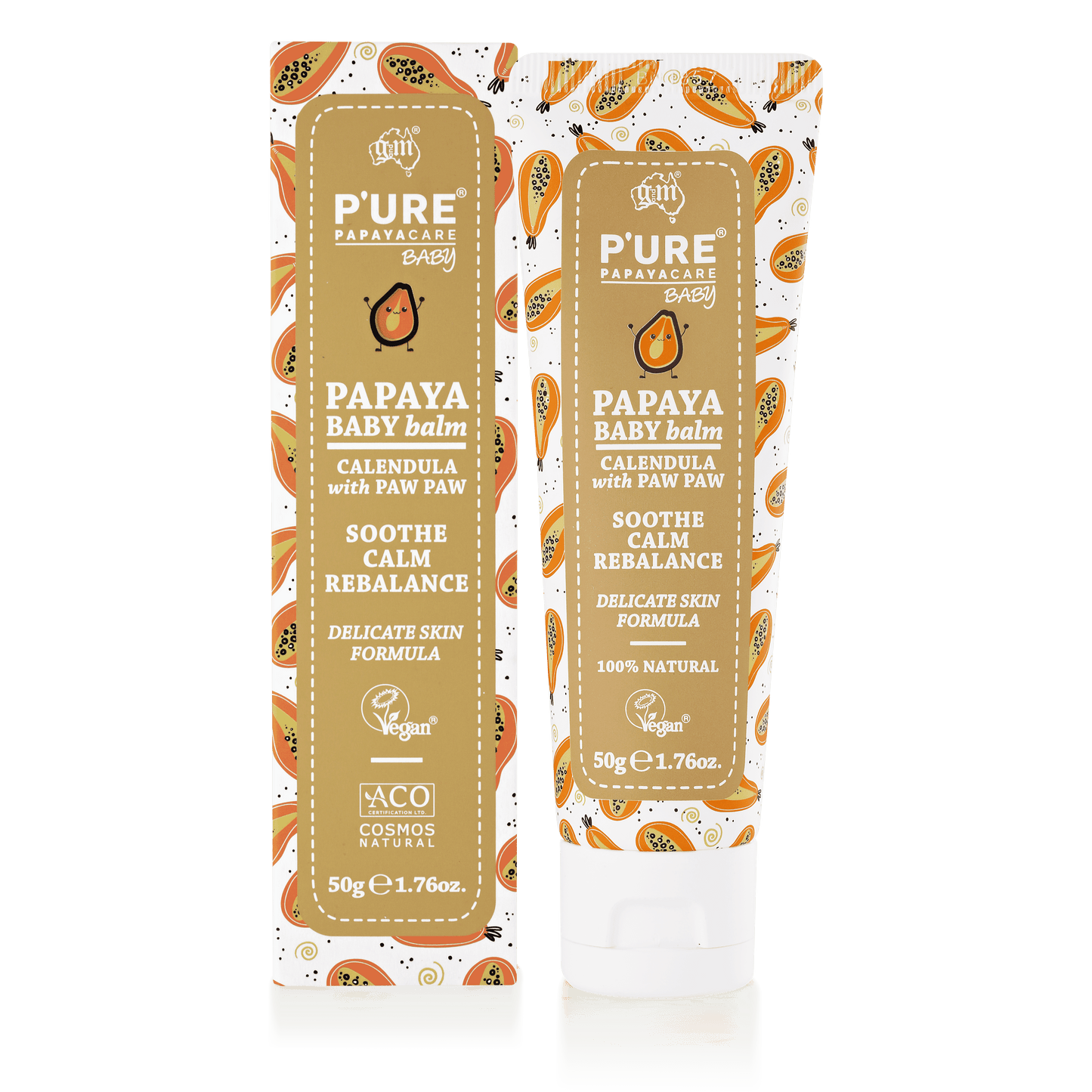P’URE Papayacare Baby Papaya Baby Balm 50g