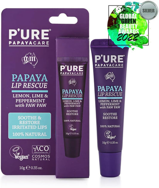 P’URE Papaya Lip Rescue 10g