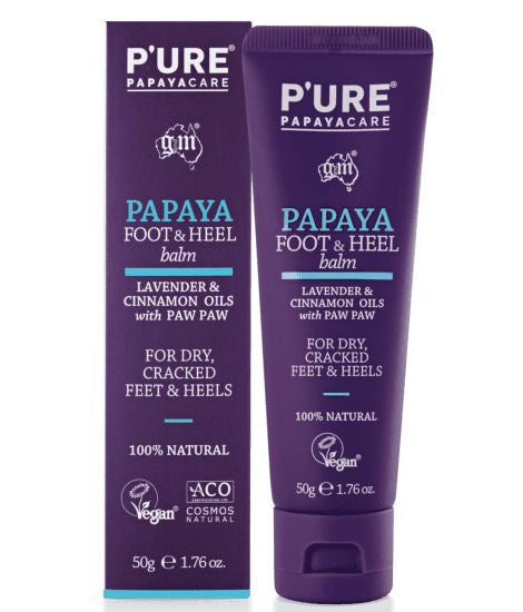 P’URE Papaya Foot & Heel Balm 50g