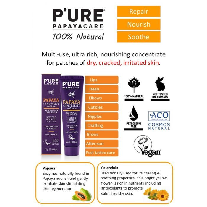 P’URE Papaya Ointment Multi-Use 25g