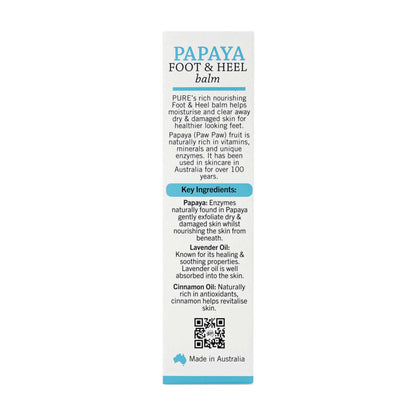 P’URE Papaya Foot & Heel Balm 50g